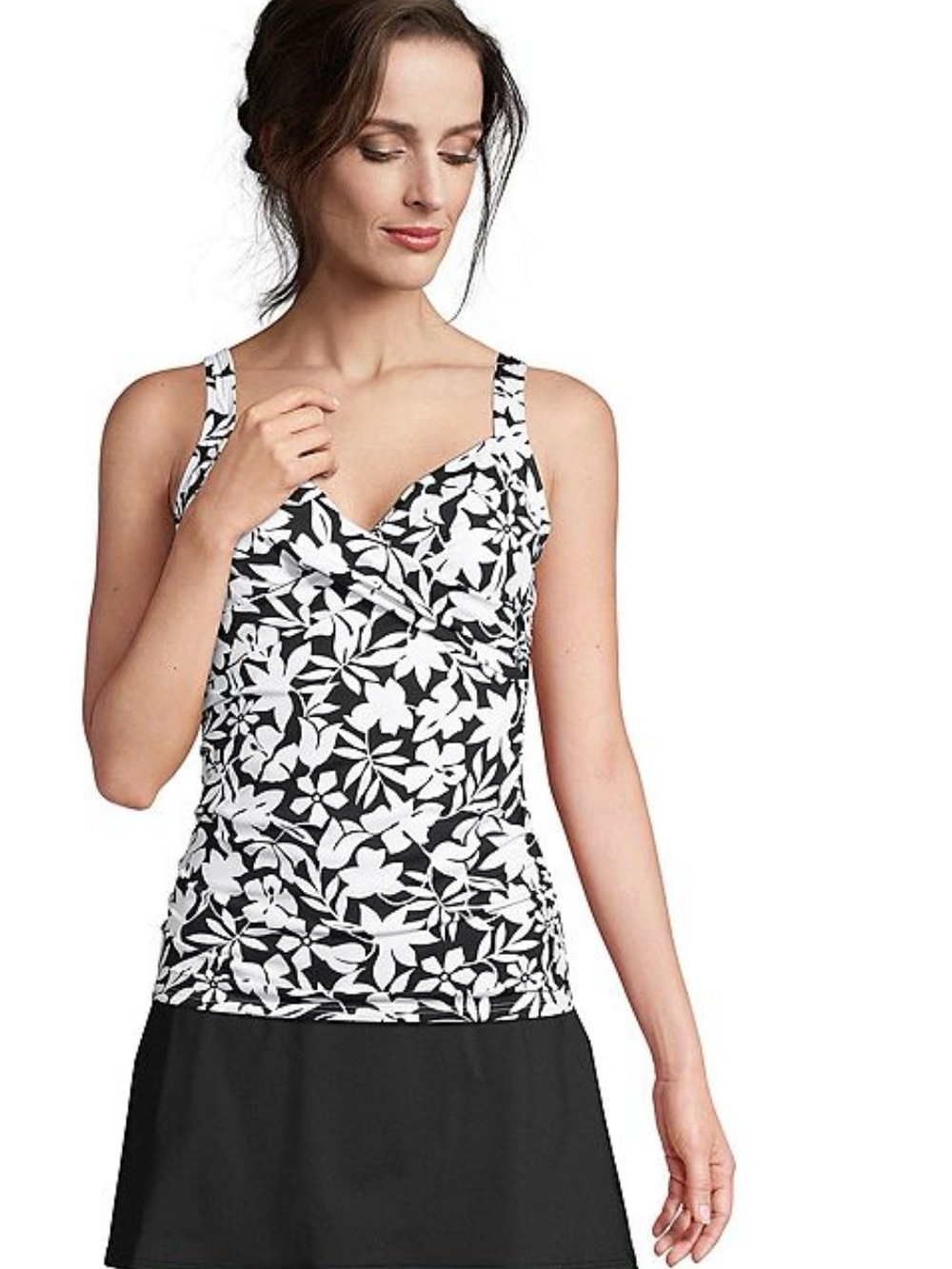 Lands End tankini 16 DD like new